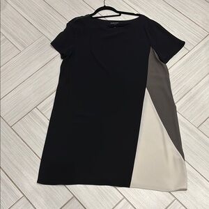 Elegant Black and Gray Eileen Fisher Dress